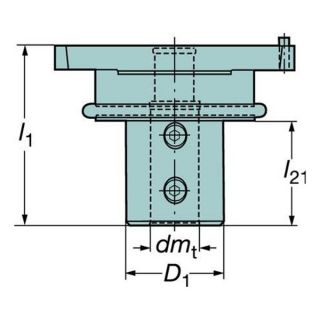 Sandvik Coromant 393.277 40 03 090A ADJUSTABLE U DRILL SLIDE