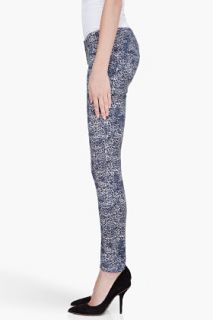 Iro Navy Leopard Janina Jeans for women