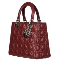 Christian Dior Lady Dior Leather Quilted Handbag