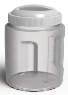 United Solutions Clear Plastic Food Canister with White