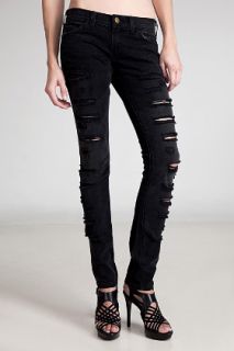 Current/Elliott Shredded Skinny Jeans for women