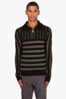 McQ Alexander McQueen Stripe Patchwork Sweater for men