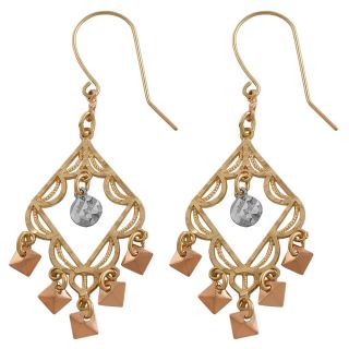 14k Tri color Gold Chandelier Earrings Today $144.99