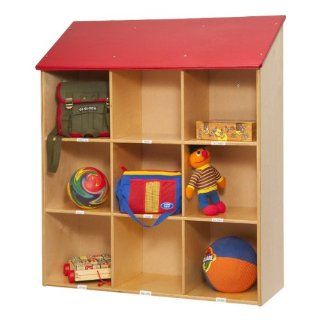 Red Roof Storage Wall Cabinet