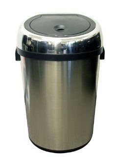 iTouchless Commercial Size Stainless Steel Trashcan, 23
