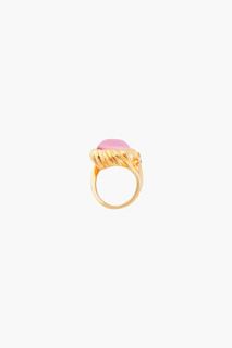 Yves Saint Laurent Pink Treasury Snail Ring for women