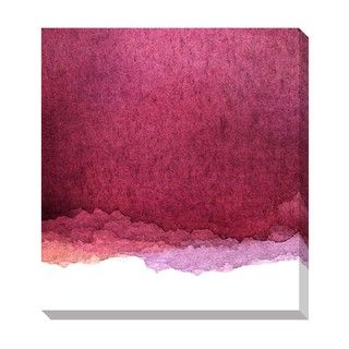 Pink Watercolor Gradient Oversized Gallery Wrapped Canvas