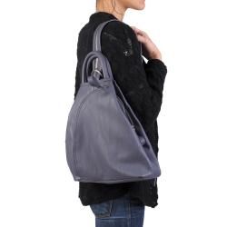Journee Collection Womens Faux Leather Multi Pocket Backpack