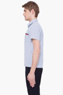 Surface To Air Blue Strped Andrade Shirt for men