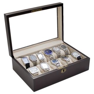 Vintage Dark Walnut Wood Glass Watch Case Today $72.99 5.0 (7 reviews
