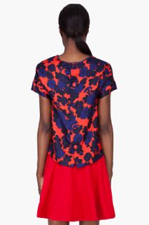 Marc By Marc Jacobs Red Onyx Floral Blouse for women