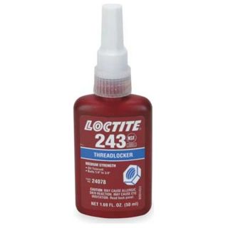 Loctite 24078 Threadlocker, Oil Resistant, 50mL, Blue