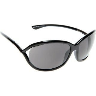 Tom Ford Jennifer FT0008 Sunglasses   199 Shiny Black (Dark