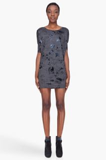 Diesel Charcoal Quare Shirt Dress for women