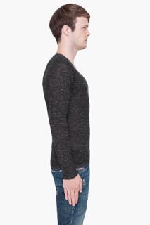 Diesel Charcoal Melange Spartax Sweater for men