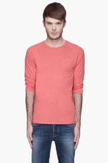 G Star Heather Coral Raglan Sleeve Ace Shirt for men