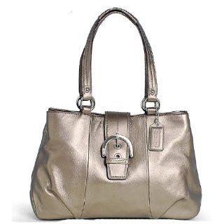Authentic Coach Soho Leather North South Tote Bag 17216 Bronze Shoes