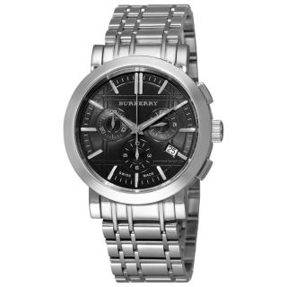 Burberry Mens Heritage Stainless Steel Chronograph Watch