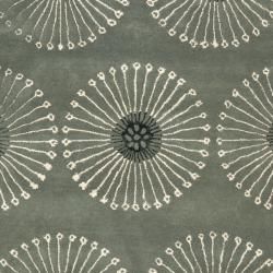 Handmade Soho Zen Grey/ Ivory New Zealand Wool Rug (83 x 11