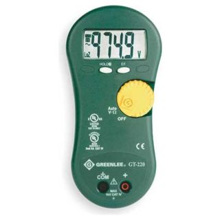 Greenlee GT 220 Digital Multimeter, 1000V, 6 MOhms