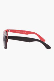 Super Flat Top Red Sunglasses for men