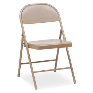 Approved Vendor SC 01 Steel Folding Chair, Beige