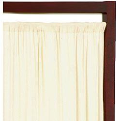 Wood and Cotton Helsinki 72  inch Floor Screen (China)