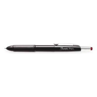 Sharpie 1753180 Permanent Pen, Retractable, Fine, Red, PK 12