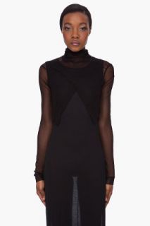 UNTTLD Black Silk Spy Turtleneck for women