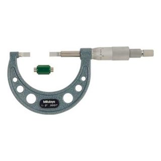 Mitutoyo 122 126 Blade Micrometer, 1 2 In, 0.030 Steel