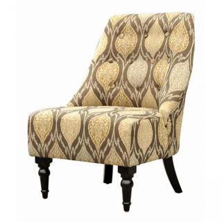 Ikat Brown Chenille Fabric Club Chair Today $341.99