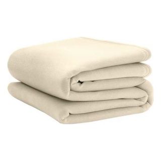 Vellux 1B05104 Blanket, Queen, 90x90 In., Ivory, Pk4