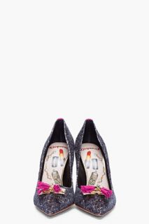 Dsquared2 Fuchsia Tasseled Velvet Pumps for women