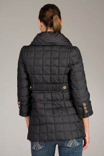 Juicy Couture  Quilted Long Black Puffer Coat for women