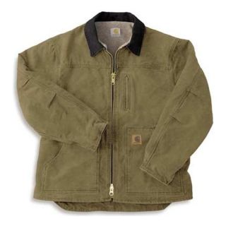 Carhartt C61 CML REG MED Coat, M, Camel