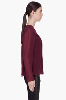 Hakaan Burgundy Massi Blouse for women