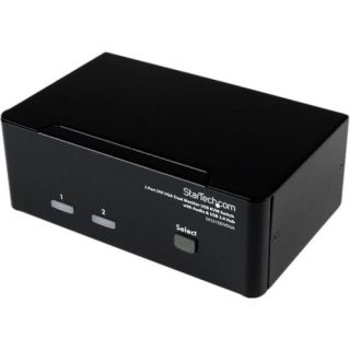 StarTech 2 Port DVI VGA Dual Monitor KVM Switch with Audio & USB