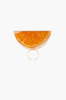 Kenzo Gold Orange Resin Ring for women