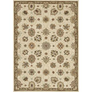 Hand tufted Wilson Ivory/ Taupe Wool Rug