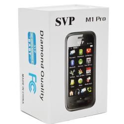SVP M1 Pro Red touch screen unlocked phone with microSD 4GB card 3.0