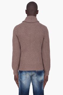 Dsquared2 Taupe Alpaca Knit Sweater for men