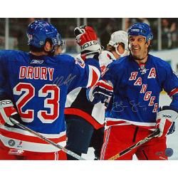 New York Rangers Chris Drury/Brendan Shanahan Dual Signed Celebration