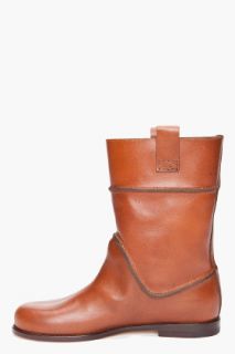 Viktor & Rolf Flat Leather Boots for women