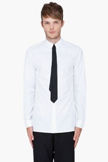 KRISVANASSCHE White Tie Applique Shirt for men