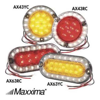 Maxxima AX63YC   KIT Back Up/Turn Light, LED, Ambr/Wh, Surf, Oval