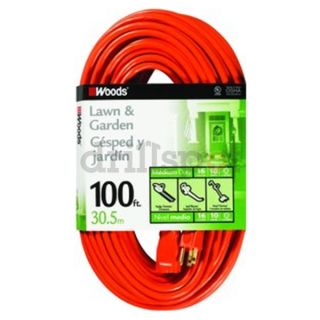 Coleman Cable Systems, Inc. 0269 10016/3 Orange Extension Cord Be