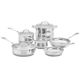 Stainless Steel 10 piece Cookware Set Today $159.00