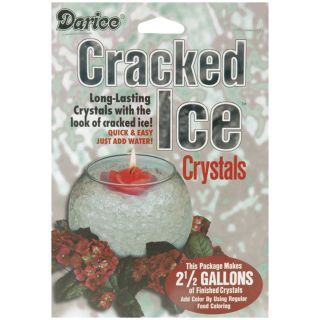 Darice Cracked Easy clean, Easy dry and Reusable Ice Crystals Clear