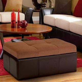 Christopher Knight Home Lucille Brown Leather/ Microfiber Storage
