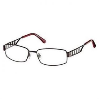 Ferrari Eyeglasses Unisex FR5057 048 Black Dark Red